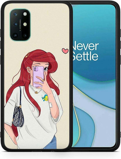 Smartfits Walking Mermaid Back Cover White (OnePlus 8T)