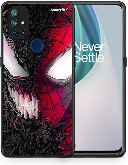 Smartfits Popart Spidervenom Umschlag Rückseite Schwarz (OnePlus Nord N10) 8628401176915_47409907204435