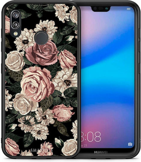 Smartfits Flower Wild Roses Back Cover Ροζ (Huawei P20 Lite)