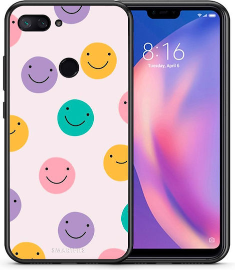 Smartfits Smiley Faces Back Cover Πολύχρωμο (Xiaomi Mi 8 Lite)