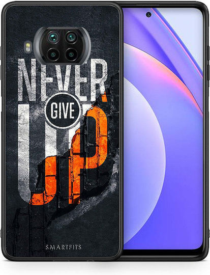 Smartfits Never Give Up Umschlag Rückseite Schwarz (Xiaomi Mi 10T Lite) 7633371857051_43308603113627