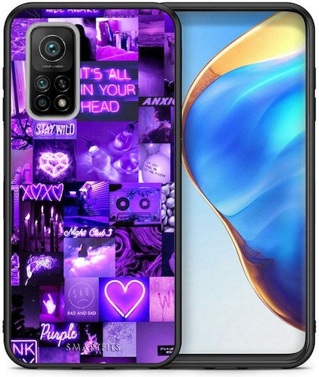 Smartfits Collage Stay Wild Back Cover Μωβ (Xiaomi Mi 10T / Mi 10T Pro)