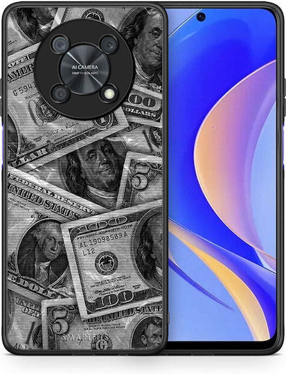 Smartfits Money Dollars Umschlag Rückseite Gray (Huawei Nova Y90) 7606893117595_43228863529115