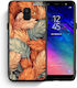 Smartfits Autumn Leaves Umschlag Rückseite Orange (Galaxy A6 2018) 8558191575379_47172808048979