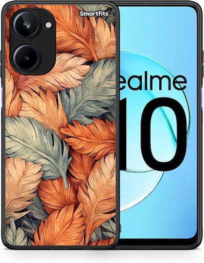 Smartfits Autumn Leaves Back Cover Orange (Realme 10)