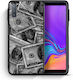 Smartfits Money Dollars Umschlag Rückseite Gray (Galaxy A7 2018)
