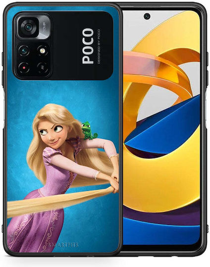 Smartfits Tangled 2 Задна корица Син (Poco M4 Pro)