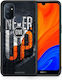 Smartfits Never Give Up Umschlag Rückseite Schwarz (OnePlus Nord N100) 7633369530523_43308600524955