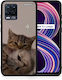 Smartfits Cats In Love Back Cover Bej (OnePlus 8 ProRealme 8/8 Pro)