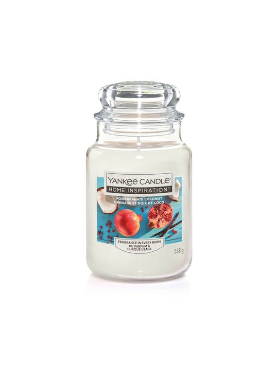 Yankee Candle Scented Candle Jar with Scent Pomegranate Coconut Red 538gr 1pcs