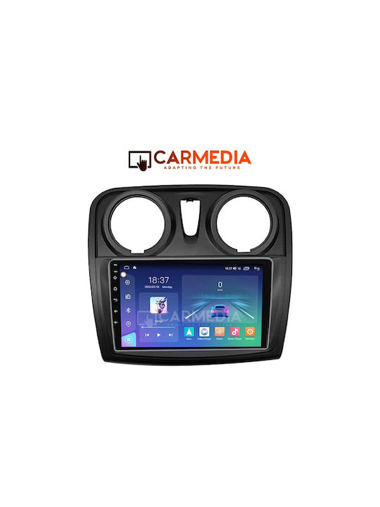 Carmedia Sistem Audio Auto pentru Dacia Lodgy / Magazin online Sandero 2012-2019 (Bluetooth/USB/WiFi/GPS/Apple-Carplay/Android-Auto) cu Ecran Tactil 9"