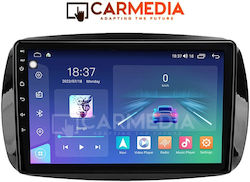 Carmedia Car-Audiosystem für Smart FürZwei 2016+ (Bluetooth/USB/WiFi/GPS) mit Touchscreen 9"