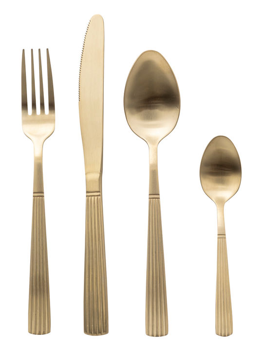 Cutlery Set Stainless Gold 24pcs