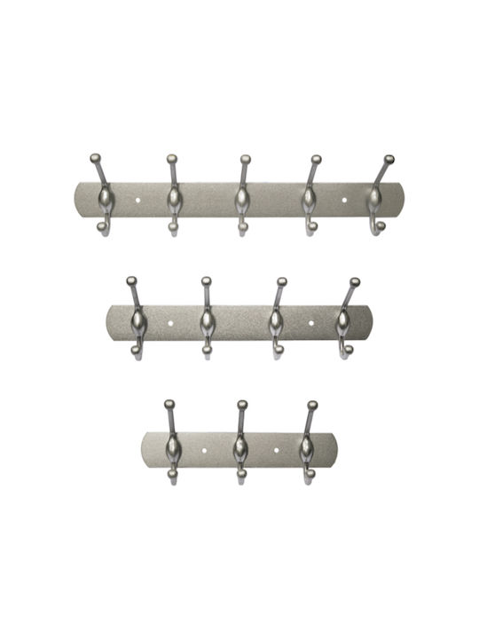 Metal Wall Hanger Silver 1pc