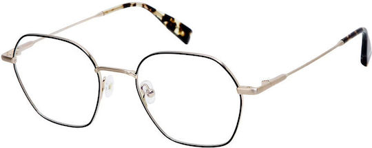 Gigi Barcelona Women's Metal Prescription Eyeglass Frame Black 6811/1