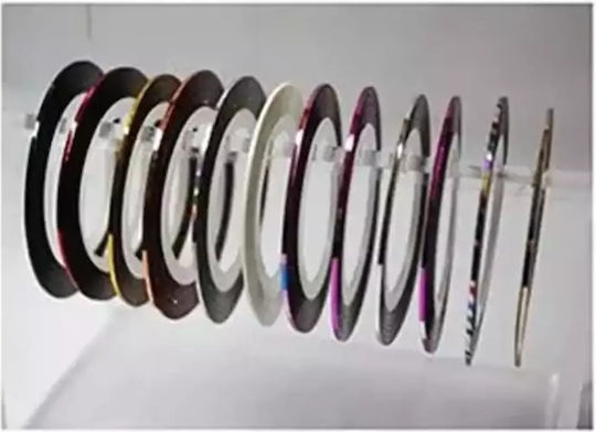 Nails & More Διακοσμητική Ταινία Νυχιών σε Ασημί Χρώμα