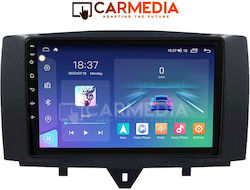 Carmedia Car-Audiosystem für Smart FürZwei 2010-2015 (Bluetooth/USB/WiFi/GPS) mit Touchscreen 9"