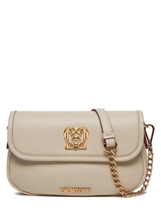 Moschino Damen Tasche Crossbody Beige