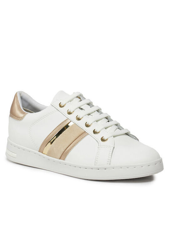 Geox D Jaysen Γυναικεία Sneakers White / Lt Gold