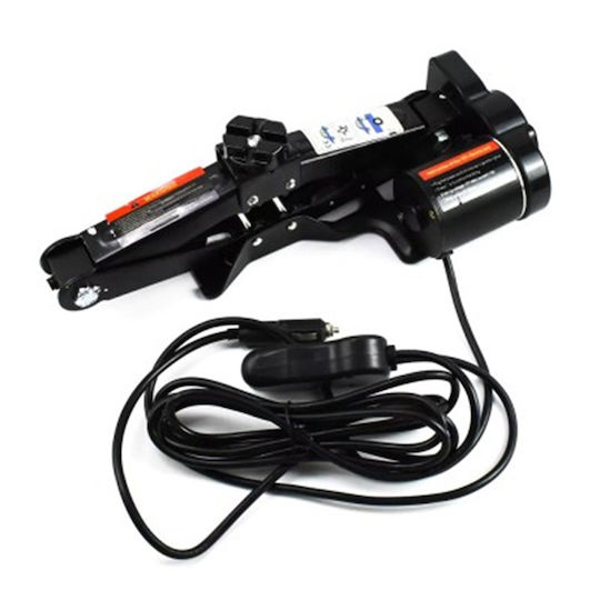 ForHome Electric Scissor Jack with Lifting Capacity up to 38cm and Weight Capacity up to 2 Tons