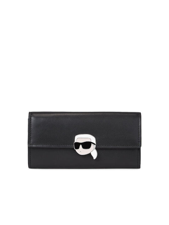 Karl Lagerfeld Groß Frauen Brieftasche Klassiker Schwarz