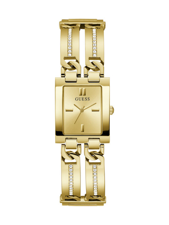 Guess Γυναικείο Ρολόι 38mm Μπαταρίας με Χρυσό Μεταλλικό Μπρασελέ