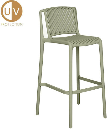 Hocker für Bar Für den Außenbereich aus Polypropylen Polly Ladi 4Stück 52.5x49x100cm