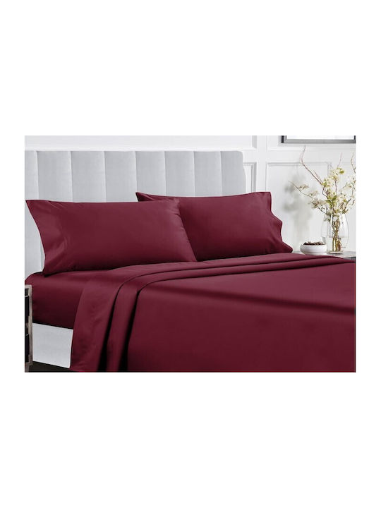 MayHome Duvet Set Single 160x240cm Burgundy 2pcs 350 GSMGsm