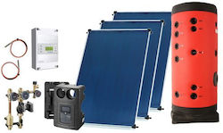 MasterSOL Glass Double Energy Forced Circulation Water Heating System One Heat Exchanger 750lt/14m²