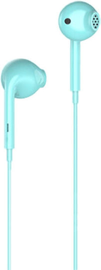 XO EP28 Earbuds Handsfree Ακουστικά με Βύσμα 3.5mm Πράσινο