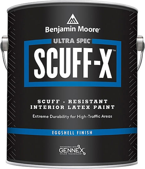 Benjamin Moore Scuff-x Πλαστικό Χρώμα για Εσωτερική Χρήση Eggshell 3.78lt
