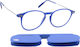 Oramont Lesebrille +2.00 in Blau Farbe PL1123BL...