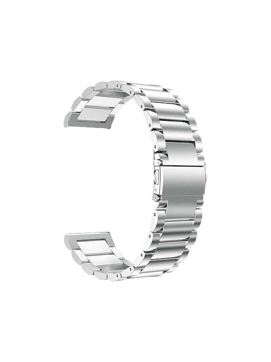 Metallic-Armband Silber 22mm