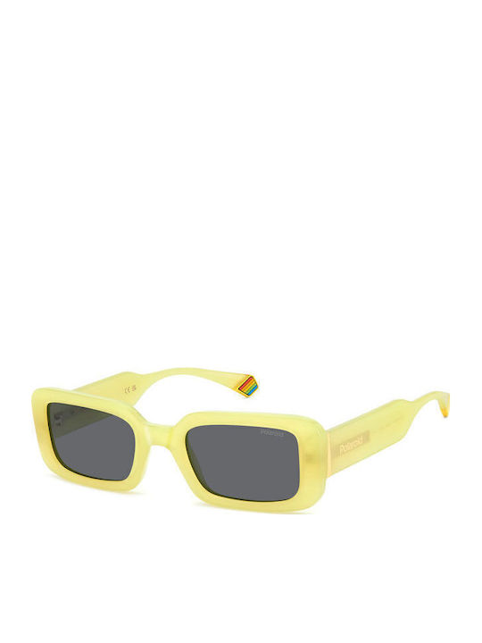 Polaroid Damen Sonnenbrille mit Gelb Kunststoff...