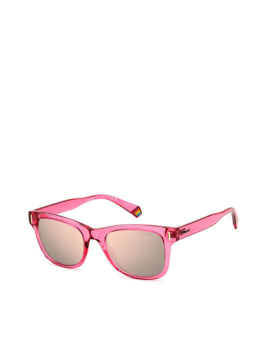 Polaroid Sunglasses with Pink Plastic Frame and...
