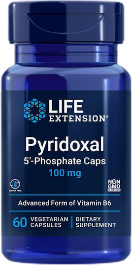 Life Extension Capsule Pyridoxal 5'-Phosphate 100mg Alte Suplimente Alimentare 60 Capsule