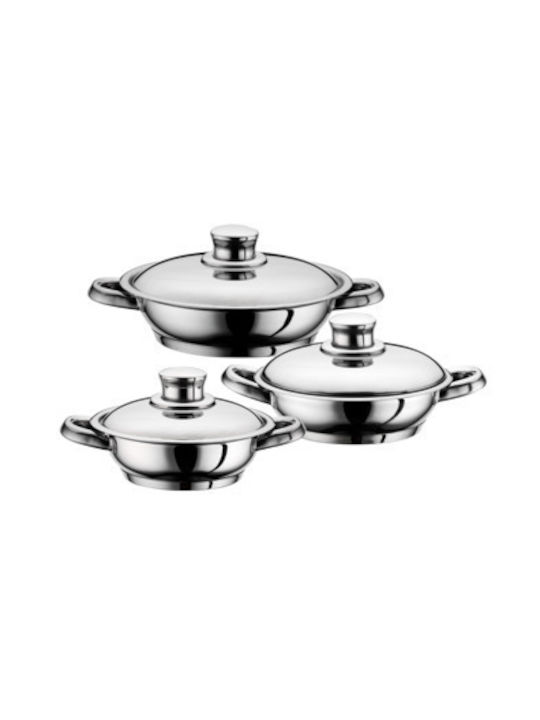 Epiplo-Fos Stainless Steel Pots Set 3pcs