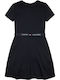 Essential Skater Children's Dress Short Sleeve Desert Sky