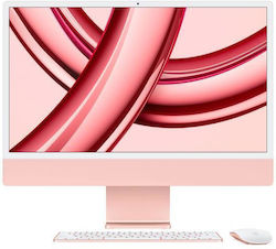 Apple iMac 24" 2023 (M3-8-Kern/8GB/256GB SSD/8-Kern-GPU/macOS) Pink Internationales Englisch