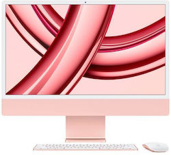 Apple iMac 24" 2023 (M3-8-core/8GB/512GB SSD/10-Core GPU/macOS) Pink Engleză Internațională