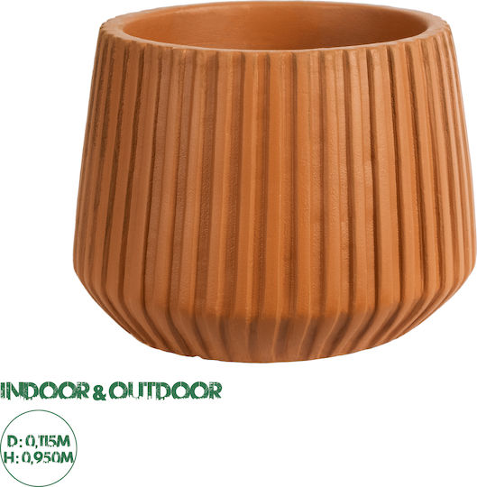 GloboStar Κασπώ Κεραμικό Καφέ 11.5x11.5x9.5εκ.