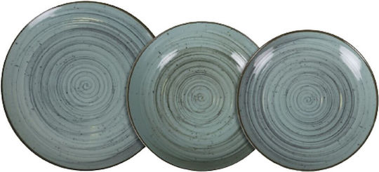 La Mediterranea Plate Shallow made of Porcelain White with Diameter 23cm 12pcs
