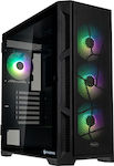 Raijintek Ponos Ultra MS4 Gaming Full Tower Computer Case with Window Panel and RGB Lighting Black