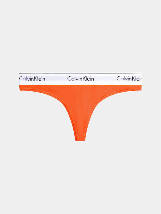 Calvin Klein Women's String Orange