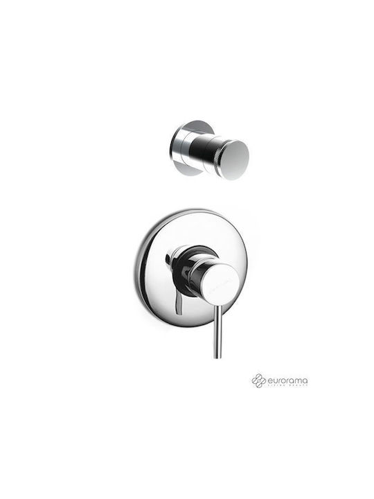Eurorama Tonda Built-in Mixer & Diverter Set for Shower 2 Exits
