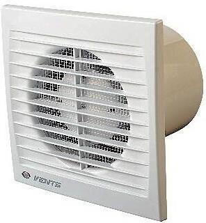 Vents 100S Wall-mounted Ventilator Bathroom 125mm White