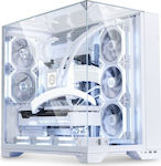 Lian Li O11 Vision Gaming Midi Tower Κουτί Υπολογιστή με Πλαϊνό Παράθυρο Λευκό
