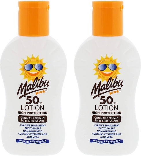 Malibu Waterproof Copii Crema de Soare Emulsie SPF50 200ml