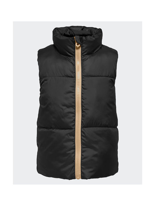 Kids Only Kids Quilted Jacket Sleeveless Double Sided Black