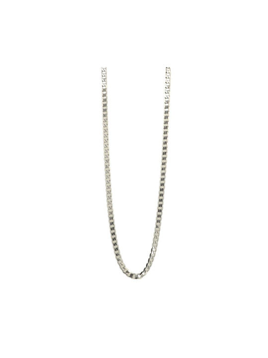Q-Jewellery Ανδρική Αλυσίδα Λαιμού από Ανοξείδωτο Ατσάλι